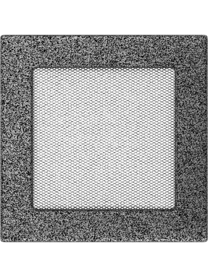 Вентиляційна решітка Kratki 17x17 см чорно-срібна Вентиляційна решітка Kratki 17x17 см чорно-срібна