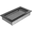Вентиляційна решітка Kratki 17x30 см чорно-срібна
