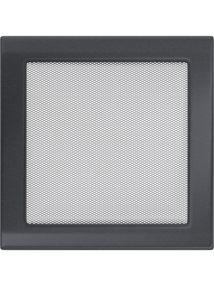 Вентиляційна решітка Kratki 22x22 см графітова без жалюзі Вентиляційна решітка Kratki 22x22 см графітова без жалюзі