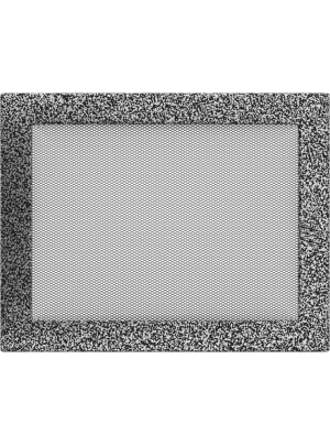 Вентиляційна решітка Kratki 22х30 см чорно-срібна