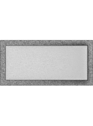 Вентиляційна решітка Kratki 22х45 см чорно-срібна