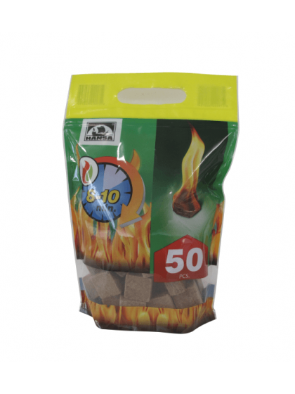 Розпалювач вогню в кубиках Hansa 50 шт. Розпалювач вогню в кубиках Hansa 50 шт.