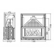 Камінна топка Invicta 1100 GRANDE VISION з гільйотиною