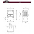 Чавунна піч Dovre 250 Чавунна піч Dovre 250