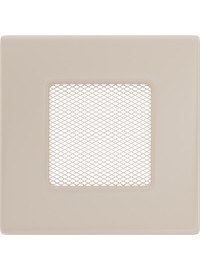Вентиляційна решітка Kratki 11х11 см кремова