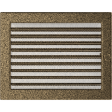 Вентиляційна решітка Kratki 22х37 см чорно-золота з жалюзями Вентиляційна решітка Kratki 22х37 см чорно-золота з жалюзями