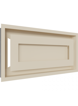 Вентиляційна решітка Kratki 22х45 см WIND кремова