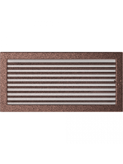Вентиляційна решітка Kratki 22х45 см мідна з жалюзями Вентиляційна решітка Kratki 22х45 см мідна з жалюзями