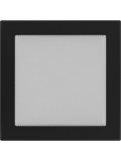 Вентиляційна решітка Kratki 22х22 см чорна