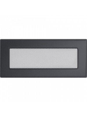 Вентиляційна решітка Kratki 11х24 см графітова 