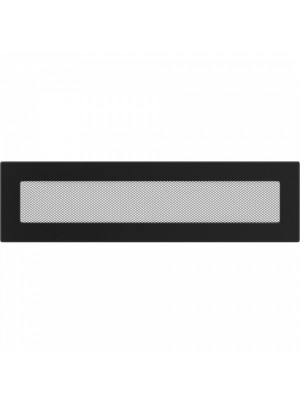 Вентиляційна решітка Kratki 11х42 см чорна 