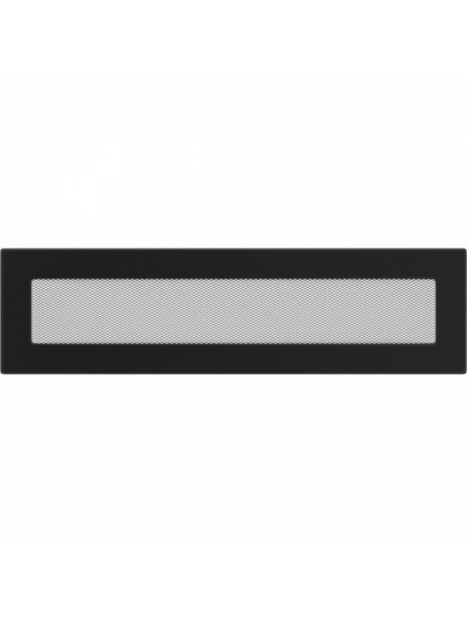 Вентиляційна решітка Kratki 11х42 см чорна
