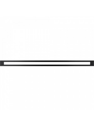 Вентиляційна решітка Kratki TUNEL чорна 6х100 см