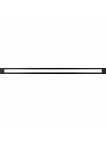 Вентиляційна решітка Kratki TUNEL чорна 6x100 см