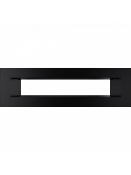 Вентиляційна решітка Kratki TUNEL чорна 6x20 см