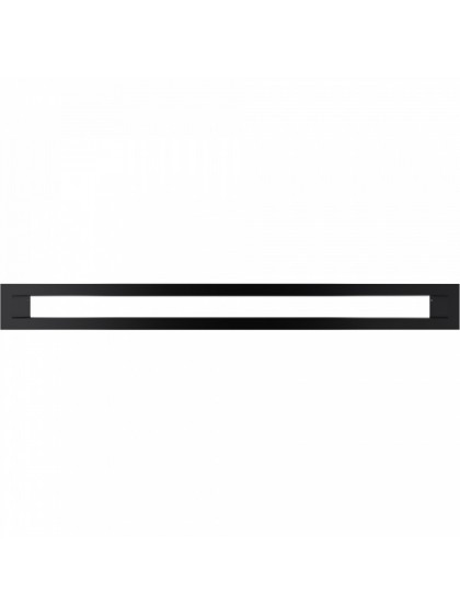 Вентиляційна решітка Kratki TUNEL чорна 6x60 см