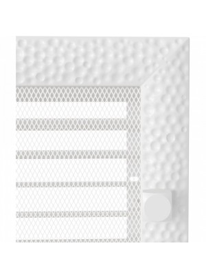 Вентиляційна решітка Kratki 22х45 см VENUS біла з жалюзями