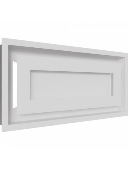 Вентиляційна решітка Kratki 22х45 см WIND біла