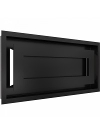 Вентиляционная решетка Kratki 22х45 см WIND черная