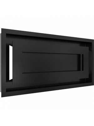 Вентиляційна решітка Kratki 22х45 см WIND чорна