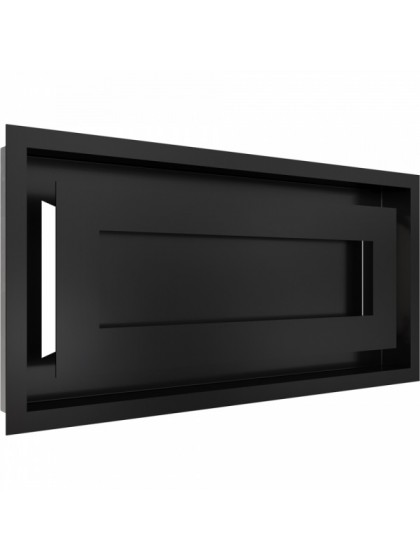 Вентиляційна решітка Kratki 22х45 см WIND чорна