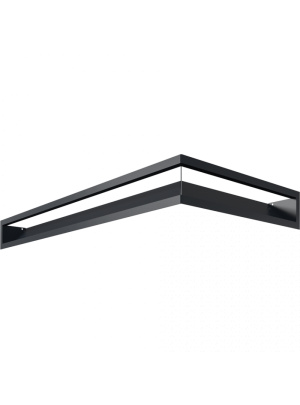 Вентиляційна решітка люфт MODERN кутова ліва графітова 420X820X90 (90) L