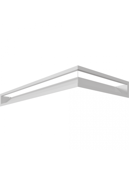 Вентиляційна решітка люфт MODERN кутова ліва біла 550X780X90 (130) L